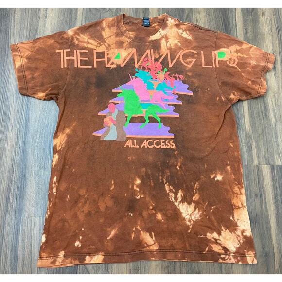 The Flaming Lips There Should Be Unicorns Tour All Access tie-dye graphic tee L - Picture 1 of 4